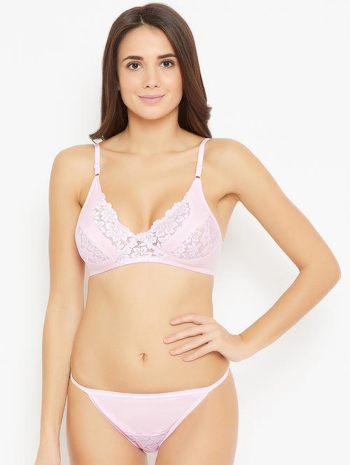 lace detailed bras and panty set - 19354373 - Very Small Image - 1