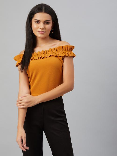 yellow solid regular top - 19354444 - Very Small Image - 1
