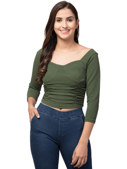 green solid regular top - 19354460 - Very Small Image - 1