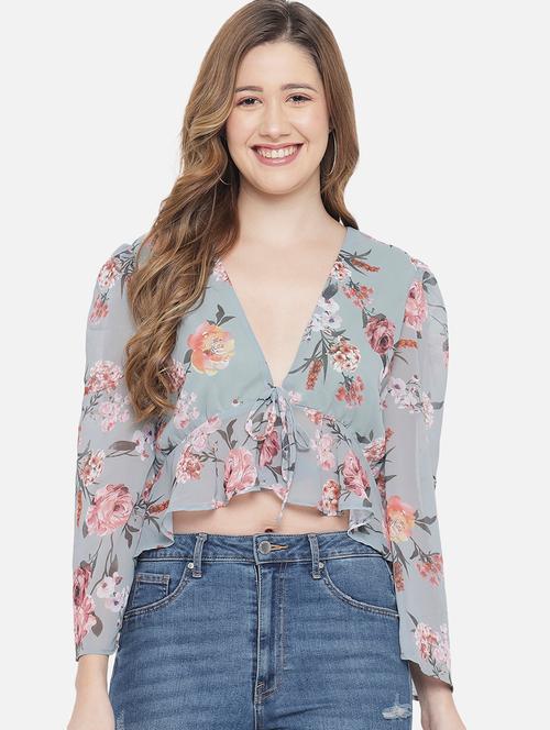 green printed regular top - 19354480 - Very Small Image - 1