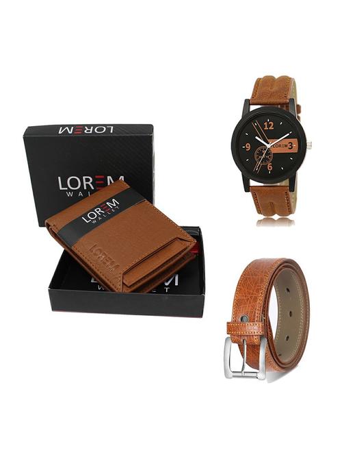 belt, wallet & watch gift combo - 19355469 - Very Small Image - 1