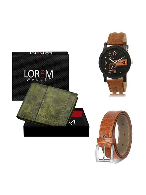 belt, wallet & watch gift combo - 19355483 - Very Small Image - 1