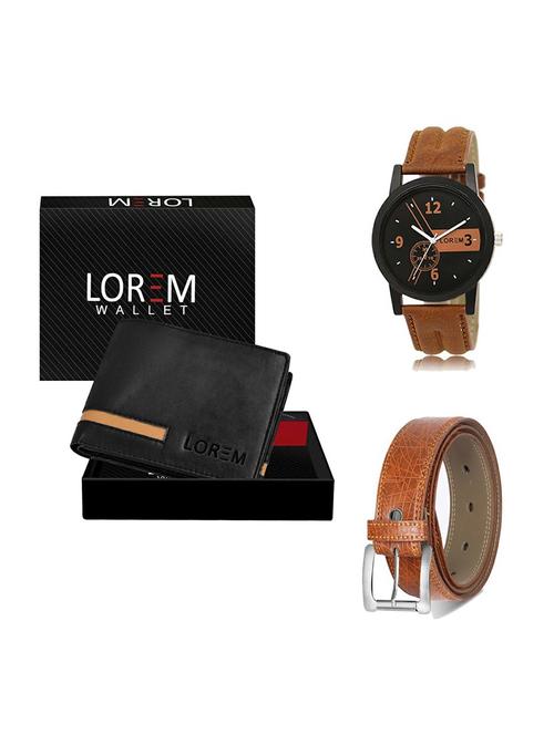 belt, wallet & watch gift combo - 19355507 - Very Small Image - 1