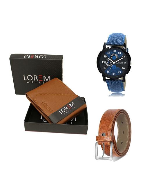 belt, wallet & watch gift combo - 19355512 - Very Small Image - 1