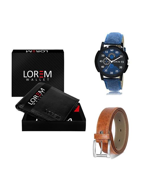 belt, wallet & watch gift combo - 19355525 - Very Small Image - 1
