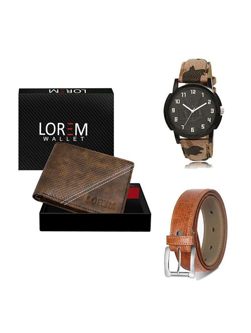 belt, wallet & watch gift combo - 19355587 - Very Small Image - 1