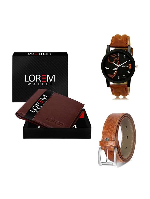 belt, wallet & watch gift combo - 19355614 - Very Small Image - 1
