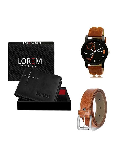 belt, wallet & watch gift combo - 19355640 - Very Small Image - 1