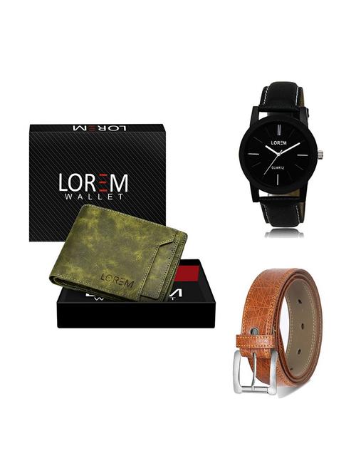 belt, wallet & watch gift combo - 19355661 - Very Small Image - 1