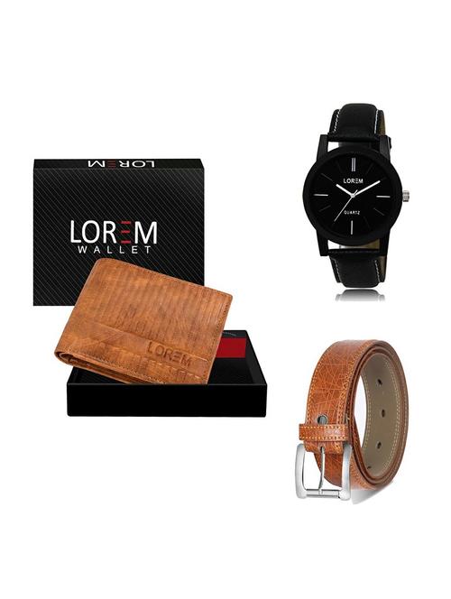 belt, wallet & watch gift combo - 19355674 - Very Small Image - 1