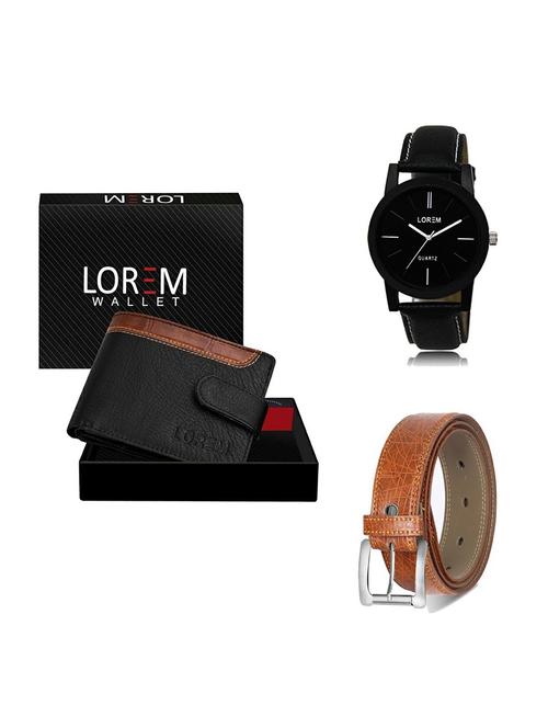 belt, wallet & watch gift combo - 19355690 - Very Small Image - 1