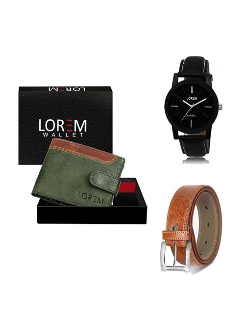 belt, wallet & watch gift combo - 19355691 - Very Small Image - 1