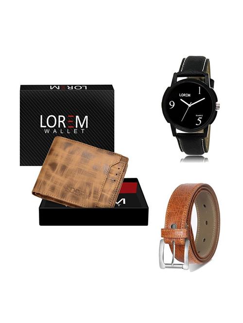 belt, wallet & watch gift combo - 19355711 - Very Small Image - 1