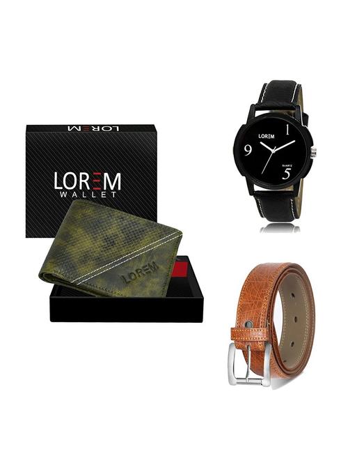 belt, wallet & watch gift combo - 19355724 - Very Small Image - 1
