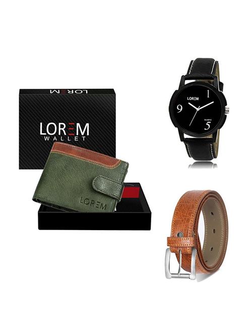 belt, wallet & watch gift combo - 19355736 - Very Small Image - 1