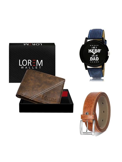 belt, wallet & watch gift combo - 19355767 - Very Small Image - 1