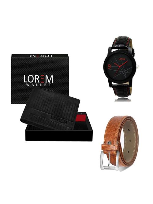 belt, wallet & watch gift combo - 19355811 - Very Small Image - 1