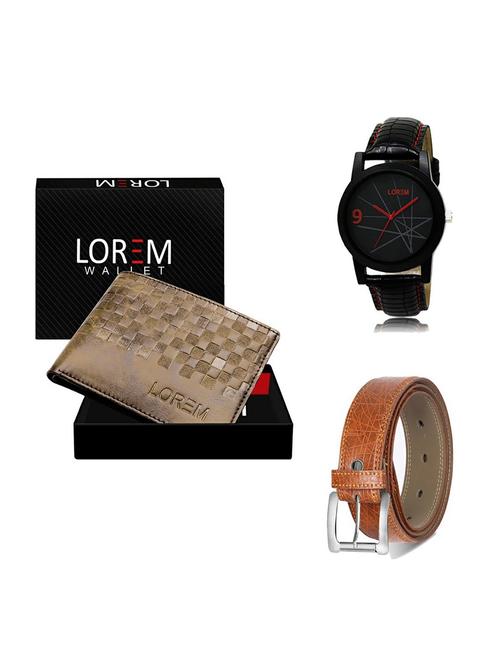 belt, wallet & watch gift combo - 19355816 - Very Small Image - 1