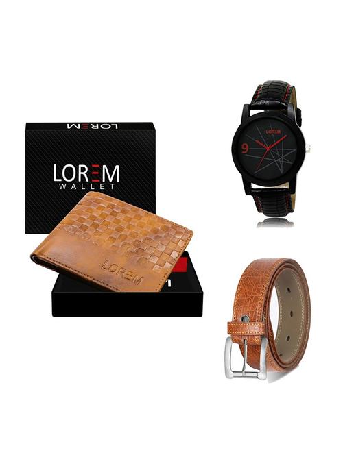 belt, wallet & watch gift combo - 19355817 - Very Small Image - 1