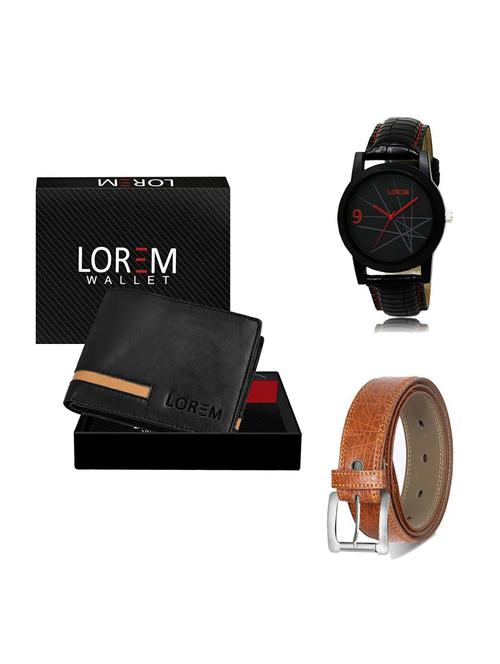 belt, wallet & watch gift combo - 19355822 - Very Small Image - 1