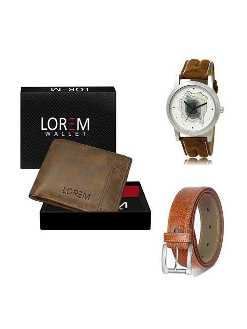 belt, wallet & watch gift combo - 19355849 - Very Small Image - 1