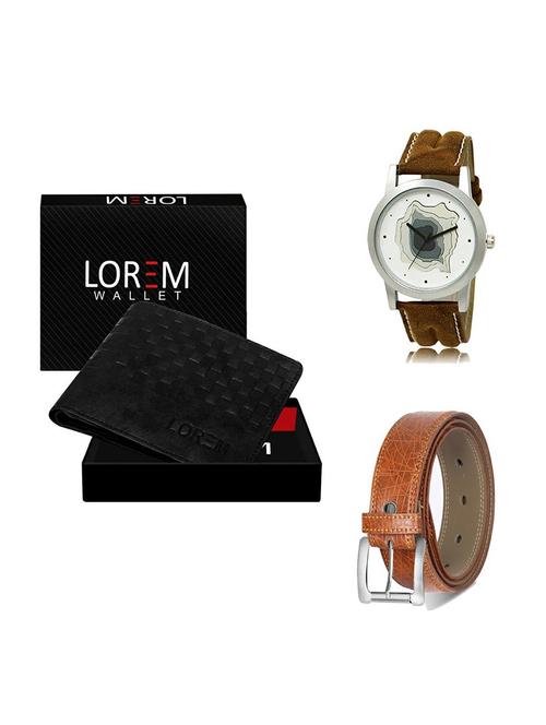 belt, wallet & watch gift combo - 19355864 - Very Small Image - 1