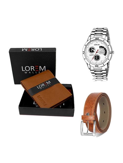belt, wallet & watch gift combo - 19355873 - Very Small Image - 1