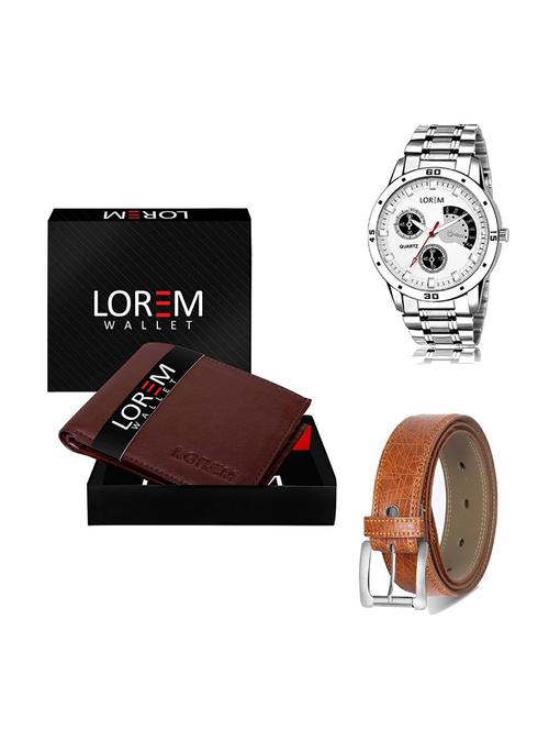 belt, wallet & watch gift combo - 19355884 - Very Small Image - 1