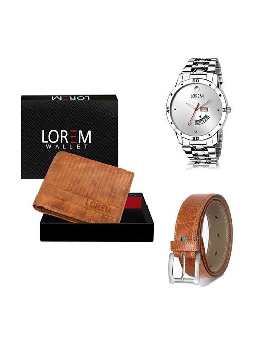 belt, wallet & watch gift combo - 19355989 - Very Small Image - 1