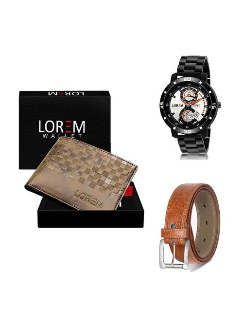 belt, wallet & watch gift combo - 19356176 - Very Small Image - 1