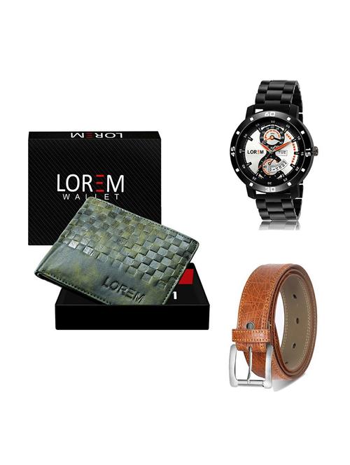 belt, wallet & watch gift combo - 19356178 - Very Small Image - 1