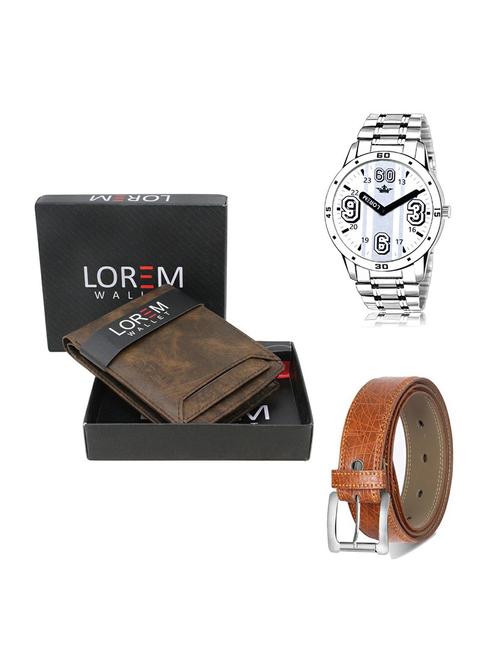belt, wallet & watch gift combo - 19356280 - Very Small Image - 1