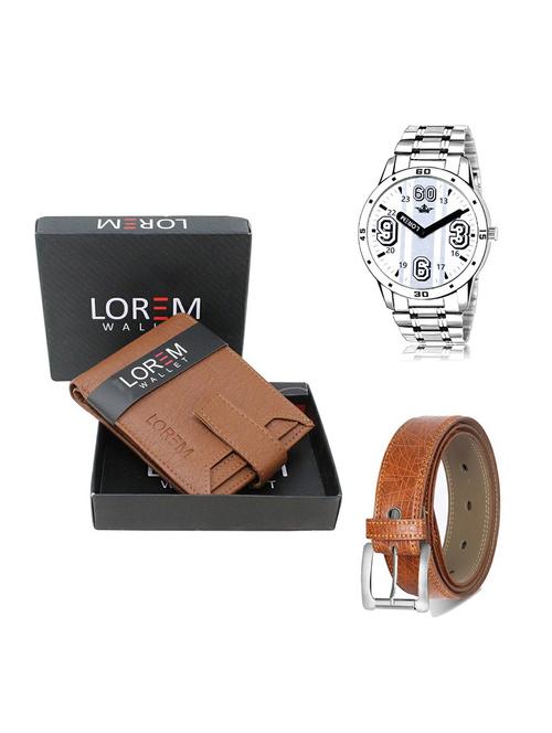 belt, wallet & watch gift combo - 19356285 - Very Small Image - 1