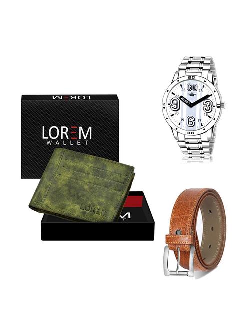 belt, wallet & watch gift combo - 19356292 - Very Small Image - 1