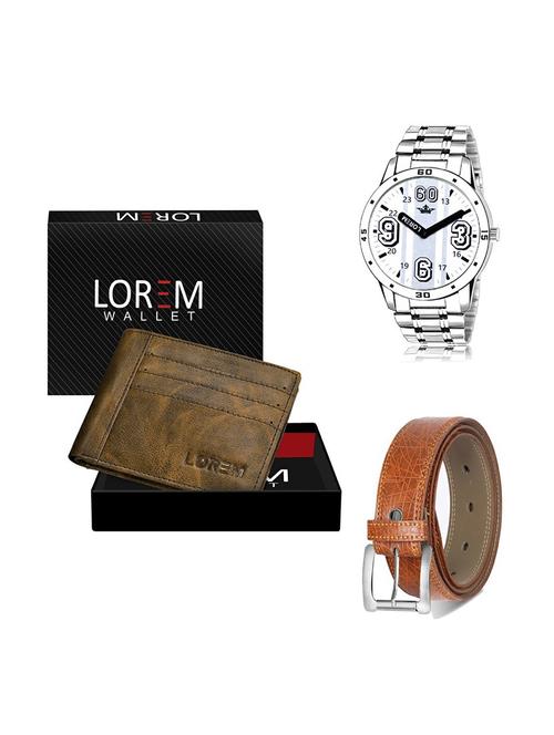 belt, wallet & watch gift combo - 19356294 - Very Small Image - 1