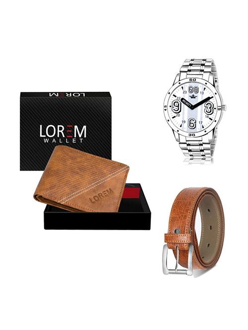 belt, wallet & watch gift combo - 19356308 - Very Small Image - 1