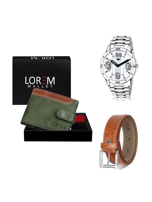 belt, wallet & watch gift combo - 19356321 - Very Small Image - 1