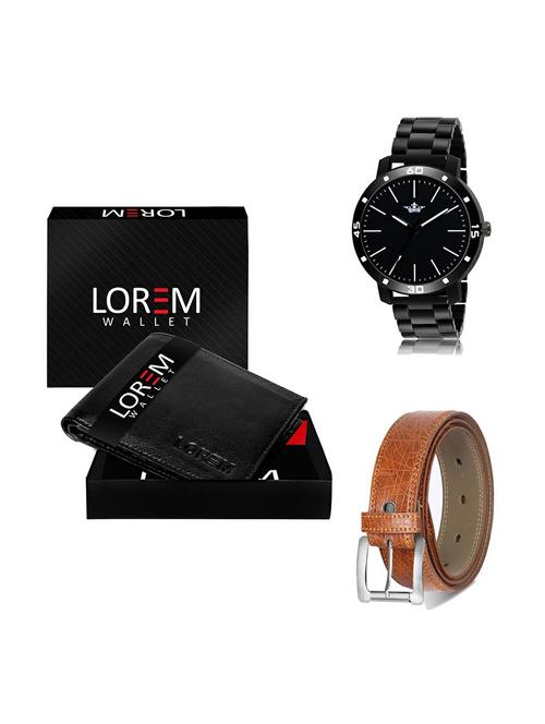 belt, wallet & watch gift combo - 19356335 - Very Small Image - 1