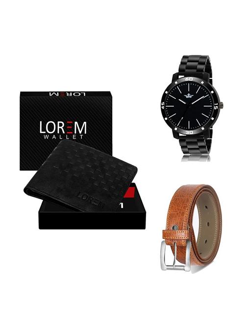 belt, wallet & watch gift combo - 19356359 - Very Small Image - 1