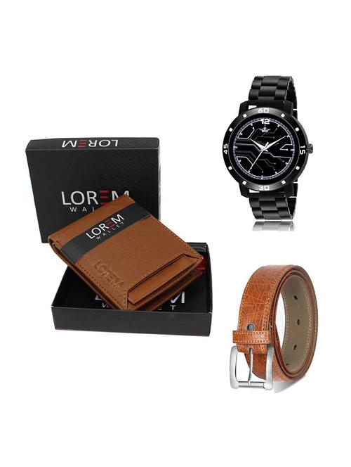 belt, wallet & watch gift combo - 19356369 - Very Small Image - 1