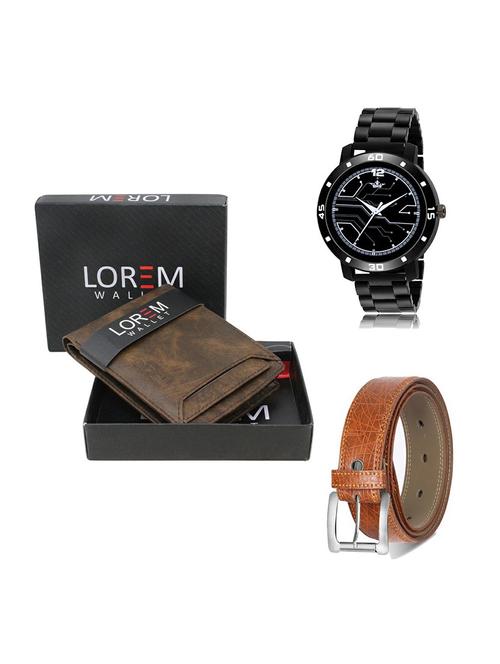 belt, wallet & watch gift combo - 19356370 - Very Small Image - 1
