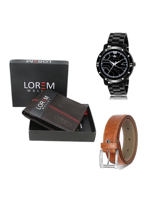 belt, wallet & watch gift combo - 19356372 - Very Small Image - 1