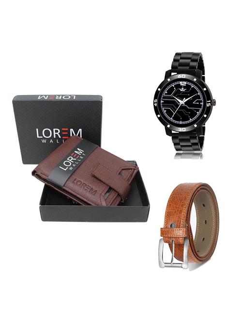 belt, wallet & watch gift combo - 19356374 - Very Small Image - 1