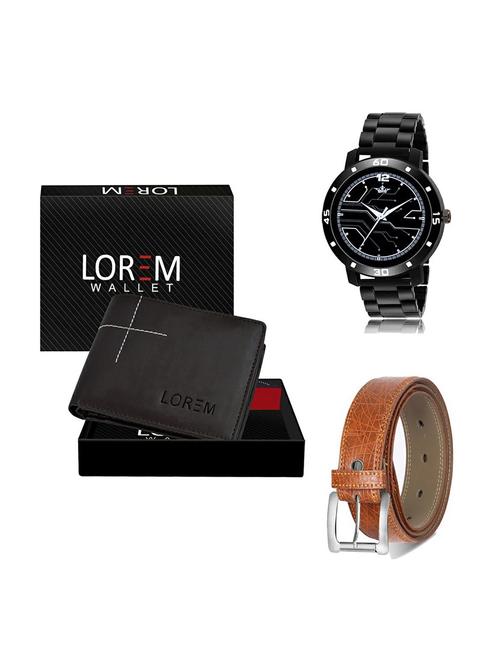 belt, wallet & watch gift combo - 19356406 - Very Small Image - 1