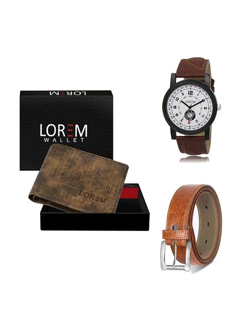 belt, wallet & watch gift combo - 19356438 - Very Small Image - 1