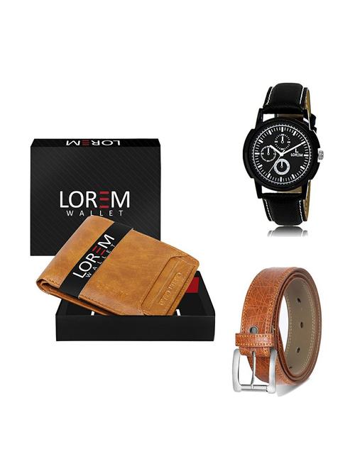 belt, wallet & watch gift combo - 19356461 - Very Small Image - 1