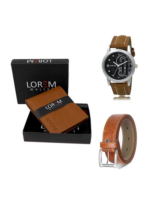 belt, wallet & watch gift combo - 19356503 - Very Small Image - 1