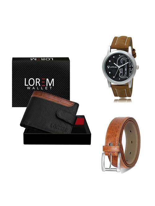 belt, wallet & watch gift combo - 19356545 - Very Small Image - 1