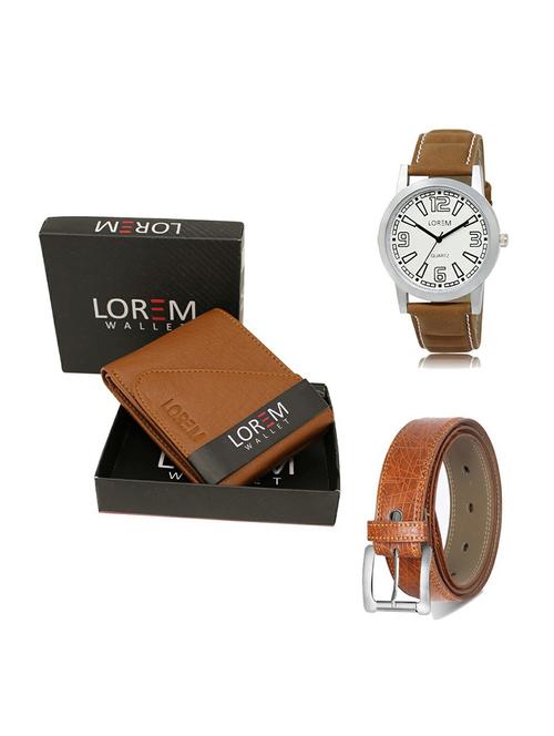 belt, wallet & watch gift combo - 19356547 - Very Small Image - 1