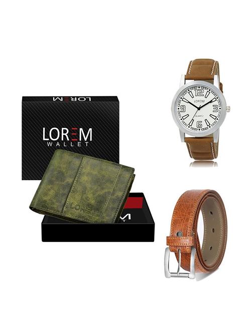 belt, wallet & watch gift combo - 19356563 - Very Small Image - 1